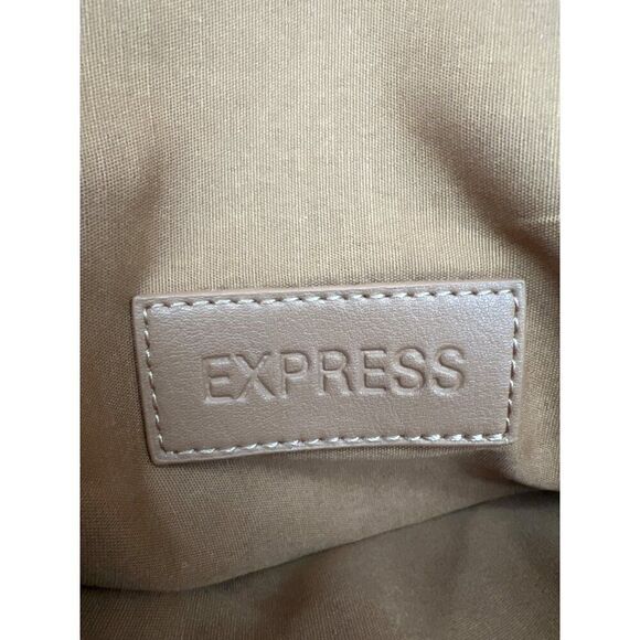 Express Women Colorblock Brown Black Beige Envelope Clutch Purse - Picture 4 of 6